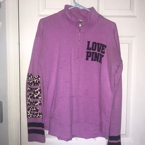 Pink/ Victorias Secret Quarter ZIP-Up